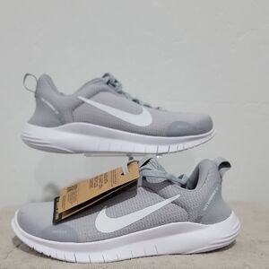 Nike Flex Experience 12 Gray and White Athletic Sneakers